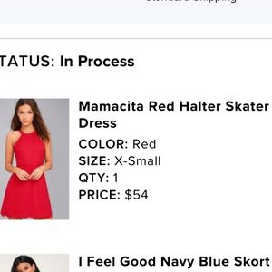 Lulus red skater dress